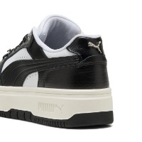 Ghete pentru copii Puma Rebound Femme Low Luxe Warm White/Puma Black/White, s.39 imaginea #6 — magazin online Desire.md