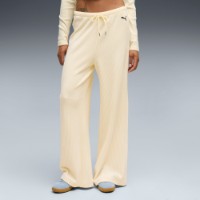 Pantaloni spotivi de dame Puma Essentials Ribbed Wide Leg Buttercream Heather, s.S imaginea #3 — magazin online Desire.md