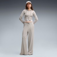 Pantaloni spotivi de dame Puma Essentials Ribbed Wide Leg Mouse Gray Heather, s.XL imaginea #5 — magazin online Desire.md