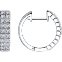 Cercei din aur alb cu diamante Casa Bosco 1021677-3 5,04g