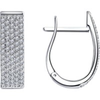 Cercei din aur alb cu diamante Casa Bosco 1021678-3 3,42g
