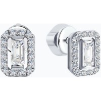 Cercei din aur alb cu diamante Casa Bosco 1021729 1,72g imaginea #5 — magazin online Desire.md