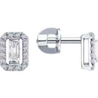 Cercei din aur alb cu diamante Casa Bosco 1021729 1,72g