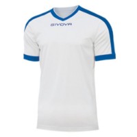 Tricou bărbătesc Givova Revolution White/Royal Blue, s.S (MAC04-0302)