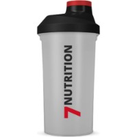 Shaker pentru nutriție sportivă 7Nutrition Shaker White 700ml