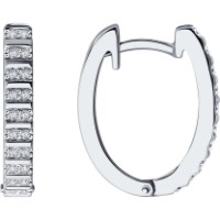 Cercei din aur alb cu diamante Casa Bosco 1021779-3 4,16g