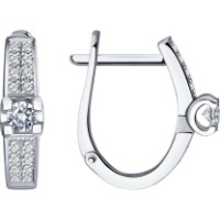 Cercei din aur alb cu diamante Casa Bosco 1021830-3 3,43g