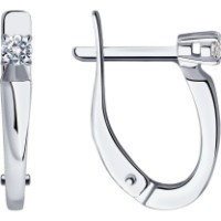 Cercei din aur alb cu diamante Casa Bosco 1021832-3 2,07g