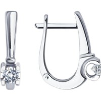 Cercei din aur alb cu diamante Casa Bosco 1021833-3 3,04g