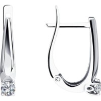 Cercei din aur alb cu diamante Casa Bosco 1021852-3 2,28g