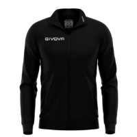 Hanorac pentru bărbați Givova Polarfleece Mono 500 Black, s.S