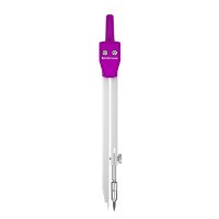 Compas pentru desen tehnic Erich Krause School Purple 3 pcs (31527)