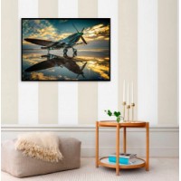 Pictură ArtShop Airplane at Sunset 90x60cm (PTR63-LL)
