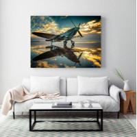 Pictură ArtShop Airplane at Sunset 75x50cm (PTR63-M-PL)
