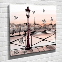 Pictură ArtShop Evening City 80x80cm (PCM69-M-PL)