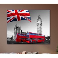 Картина ArtShop Red Bus of London 45x30cm (PBW23-XL-L)
