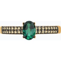 Inel din aur rosu cu diamante coniac si smarald Casa Bosco 3010619 1,79g s.17 imaginea #5 — magazin online Desire.md