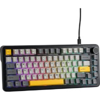 Tastatură Ajazz AK820 Max Plus Black/Gray/Yellow imaginea #7 — magazin online Desire.md