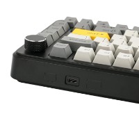 Tastatură Ajazz AK820 Max Plus Black/Gray/Yellow imaginea #8 — magazin online Desire.md