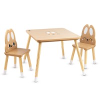 Măsuță pentru copii cu scaune Moni Cute Bunny (MT.227463)