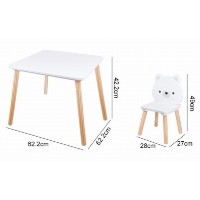 Детский столик со стульями Moni White Bears (006-001901) фото №3 — интернет-магазин Desire.md
