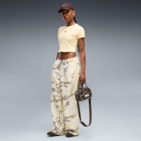 Pantaloni spotivi de dame Puma Street Glam Relaxed Camo Woven Buttercream/Aop, s.L imaginea #5 — magazin online Desire.md
