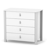 Детский комод Veres Monaco 900 White-Grey (VR 33.2.351.2.17)