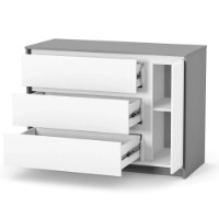 Comodă Veres White/Graphite  (35.2.38.2.32) imaginea #3 — magazin online Desire.md