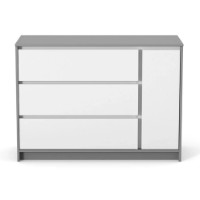 Comodă Veres White/Graphite  (35.2.38.2.32) imaginea #4 — magazin online Desire.md