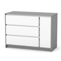 Comodă Veres White/Graphite  (35.2.38.2.32)