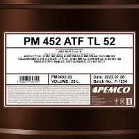 Ulei de transmisie auto Pemco 452 AG 52 iMatic 20L imaginea #2 — magazin online Desire.md