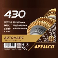Трансмиссионное масло Pemco ATF DIII iMatic 430 10L фото №2 — интернет-магазин Desire.md