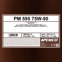 Ulei de transmisie auto Pemco iPoid 595 75W-90 10L imaginea #2 — magazin online Desire.md