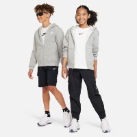 Hanorac pentru copii Nike Sportswear Club Fleece Dark Grey Heather/Base Grey/White, s.L imaginea #3 — magazin online Desire.md