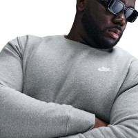 Hanorac pentru bărbați Nike Club Fleece Dark Grey Heather/White, s.L imaginea #5 — magazin online Desire.md