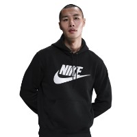 Hanorac pentru bărbați Nike Sportswear Club Fleece Pullover Black/Black/White, s.XL imaginea #2 — magazin online Desire.md