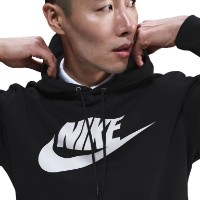 Hanorac pentru bărbați Nike Sportswear Club Fleece Pullover Black/Black/White, s.L imaginea #5 — magazin online Desire.md