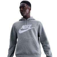 Hanorac pentru bărbați Nike Sportswear Club Fleece Pullover Dark Grey Heather/Light Smoke Grey/White, s.M imaginea #5 — magazin online Desire.md
