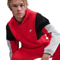 Costum sportiv pentru bărbați Nike Sportswear Club Fleece Hooded University Red/Light Smoke Grey/Black/White, s.XL imaginea #7 — magazin online Desire.md