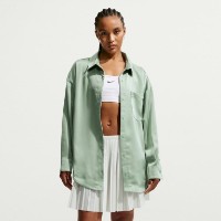 Cămașă damă Nike Sportswear Oversized Satin Long-Sleeve Steam/Sail, s.S