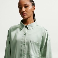 Cămașă damă Nike Sportswear Oversized Satin Long-Sleeve Steam/Sail, s.L imaginea #4 — magazin online Desire.md