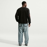 Hanorac pentru bărbați Nike Sportswear Fleece Crew-Neck Black/Bright Crimson/White/Safety Orange, s.M imaginea #4 — magazin online Desire.md