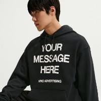Hanorac pentru bărbați Nike Your Message Here Black/White/Safety Orange, s.XXL imaginea #5 — magazin online Desire.md