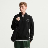 Hanorac pentru bărbați Nike Club 1/2-Zip Fleece Black/Black/Phantom, s.XXL