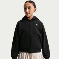 Hanorac pentru copii Nike Sportswear Studio Fleece Black/White, s.M imaginea #2 — magazin online Desire.md