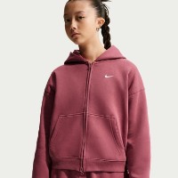 Hanorac pentru copii Nike Sportswear Studio Fleece Pink Smoke/White, s.M imaginea #2 — magazin online Desire.md
