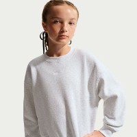 Hanorac pentru copii Nike Sportswear Studio Birch Heather/White, s.XL imaginea #2 — magazin online Desire.md