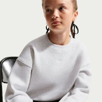 Hanorac pentru copii Nike Sportswear Studio Birch Heather/White, s.XL imaginea #6 — magazin online Desire.md
