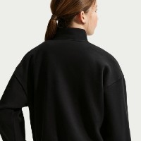 Hanorac pentru copii Nike Sportswear Studio Fleece Black/White, s.XS imaginea #5 — magazin online Desire.md