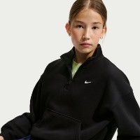 Hanorac pentru copii Nike Sportswear Studio Fleece Black/White, s.S imaginea #6 — magazin online Desire.md
